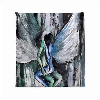 An Angel’S Embrace Square Cushion