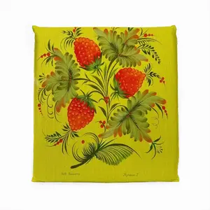 Raspberry Square Cushion