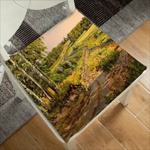 Country Road Landscape Square Cushion