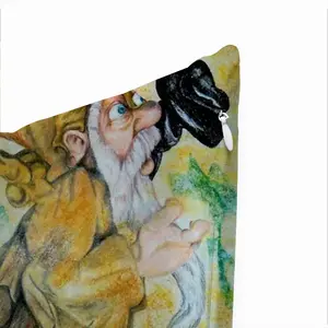 Ochre Wizard Square Cushion