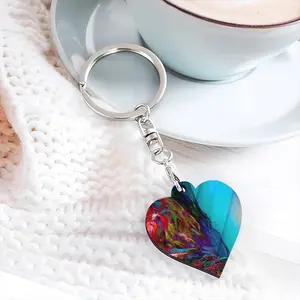 Scrambled Weed Key Ring