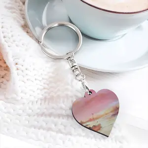 The Boat And Sunset Key Ring