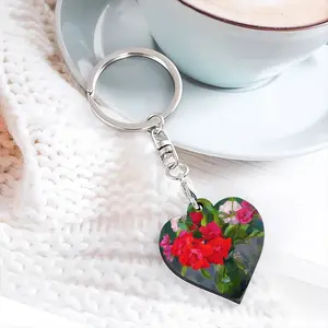 Roses From An Abandoned Garden Key Ring