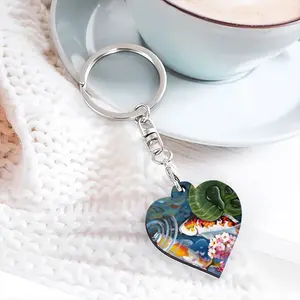 Romance In The Water Key Ring