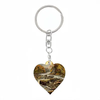 White River Gorge Impressionism Key Ring