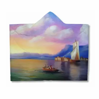 Italian Sea Landscape Youth Hat Blanket