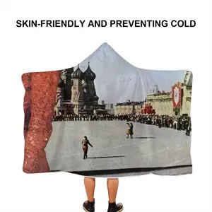 Lady In Red Square Youth Hat Blanket