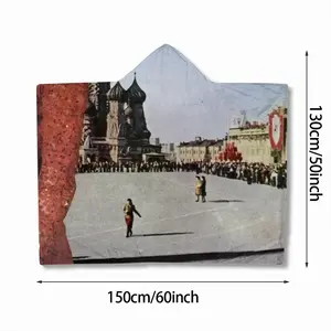 Lady In Red Square Youth Hat Blanket