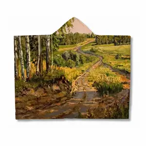 Country Road Landscape Youth Hat Blanket