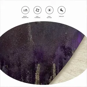 Nocturnconstellation Flannel Mats Carpet (Round)