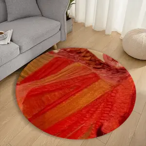 Princess Fox Fragment F Flannel Mats Carpet (Round)