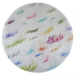 Watching Tv In Paris #51 Flannel Mats Carpet (Round)