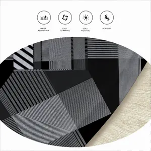 Screen Test Flannel Mats Carpet (Round)