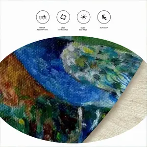 Angel Of Summer Flannel Mats Carpet (Round)