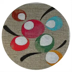 Japanese Garden - B Flannel Mats Carpet (Round)