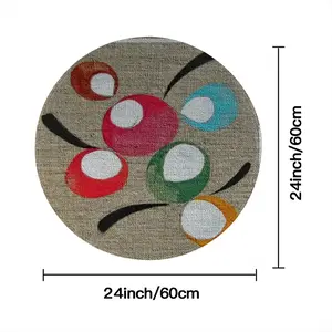 Japanese Garden - B Flannel Mats Carpet (Round)