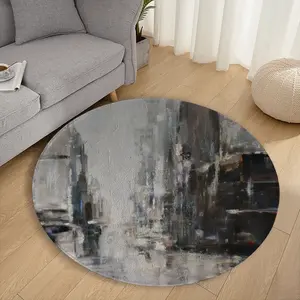 Time Square Flannel Mats Carpet (Round)