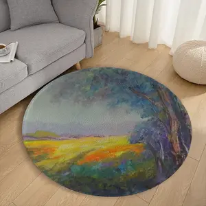 Sunny Field Flannel Mats Carpet (Round)