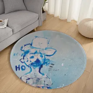 Ho The Pimp Flannel Mats Carpet (Round)