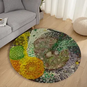 Bursting Energy Flannel Mats Carpet (Round)