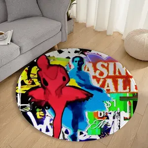 Casino Royale Flannel Mats Carpet (Round)