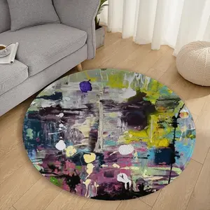 Another Planet Flannel Mats Carpet (Round)