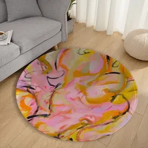 Impulse Of Love Flannel Mats Carpet (Round)