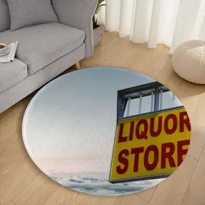 Liquor Store Flannel Mats Carpet (Round)