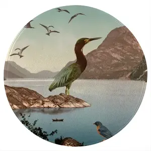 Bird Sanctuary Flannel Mats Carpet (Round)