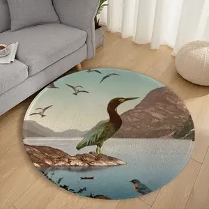 Bird Sanctuary Flannel Mats Carpet (Round)