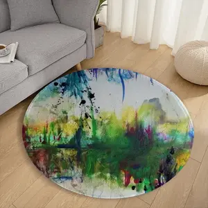 The Forest Flannel Mats Carpet (Round)