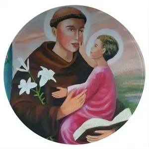 Saint Anthony Flannel Mats Carpet (Round)