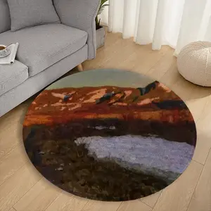 Polar Night Flannel Mats Carpet (Round)