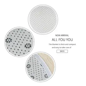 Lack Of Rainfall Flannel Mats Carpet (Round)