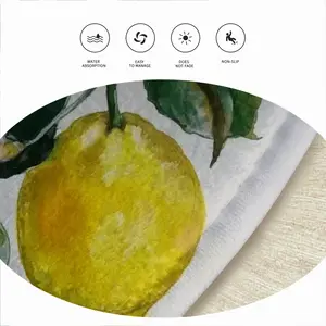 Lemon Branch Flannel Mats Carpet (Round)