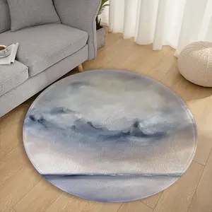 Matchstick Sky Flannel Mats Carpet (Round)