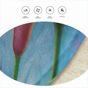 Calla Lilies Flannel Mats Carpet (Round)