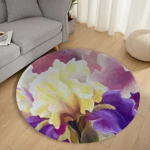 Iris Flannel Mats Carpet (Round)