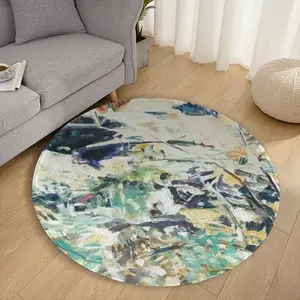 Obverse Flannel Mats Carpet (Round)