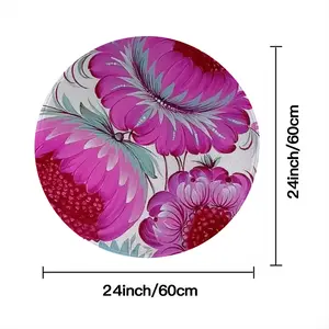 Peony Blossom Flannel Mats Carpet (Round)