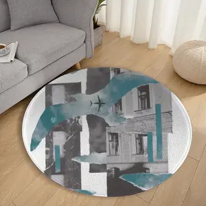 Vacation Flannel Mats Carpet (Round)