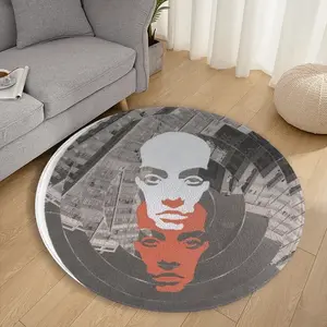 Vertigo Flannel Mats Carpet (Round)