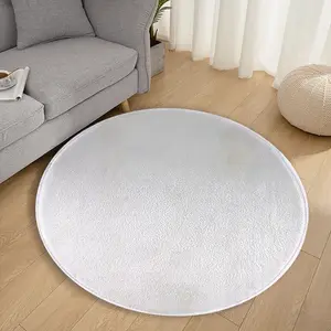 White Lines Flannel Mats Carpet (Round)