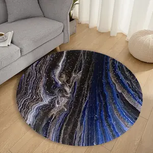 Beyond Our Galaxy Flannel Mats Carpet (Round)