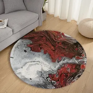 Trigger Fish Flannel Mats Carpet (Round)