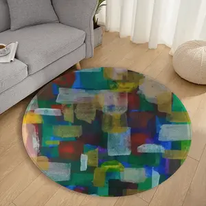 Table Flannel Mats Carpet (Round)