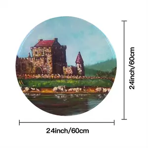 Fantasy Castle Flannel Mats Carpet (Round)