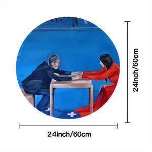 True Story Marina Abramovich And Ulay Flannel Mats Carpet (Round)