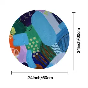 Flashy Emotions Flannel Mats Carpet (Round)