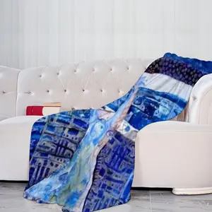 True Blue Microfiber Blanket